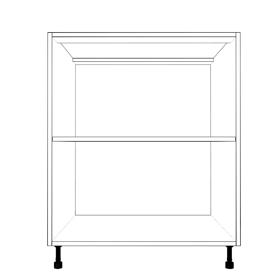 28" Wide Base Cabinet - Painted Doors - Image 2