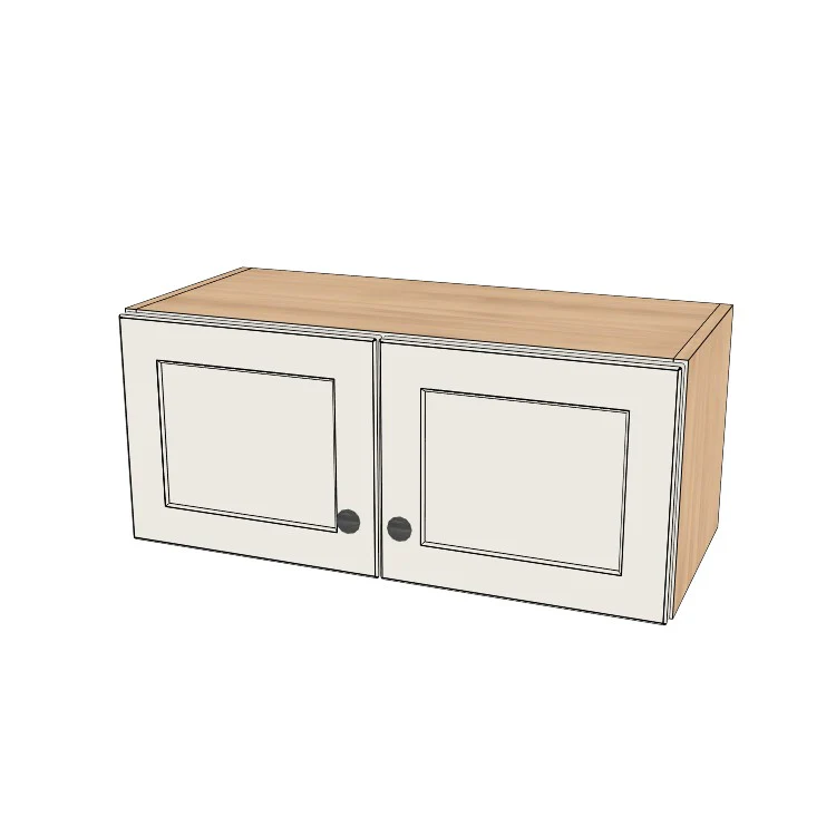 28" Wide x 12" High Wall Cabinet - (Ply Wood Boxes - Painted Doors)