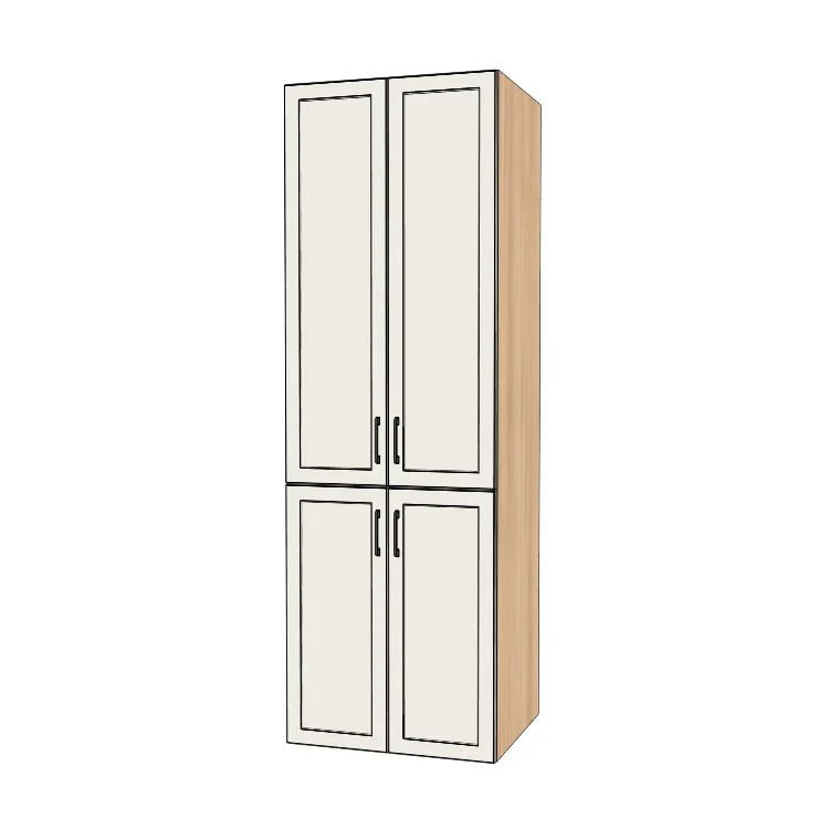 29" Wide Tall Pantry Cabinet - (Ply Wood Boxes - Thermofoil Doors) 24 D