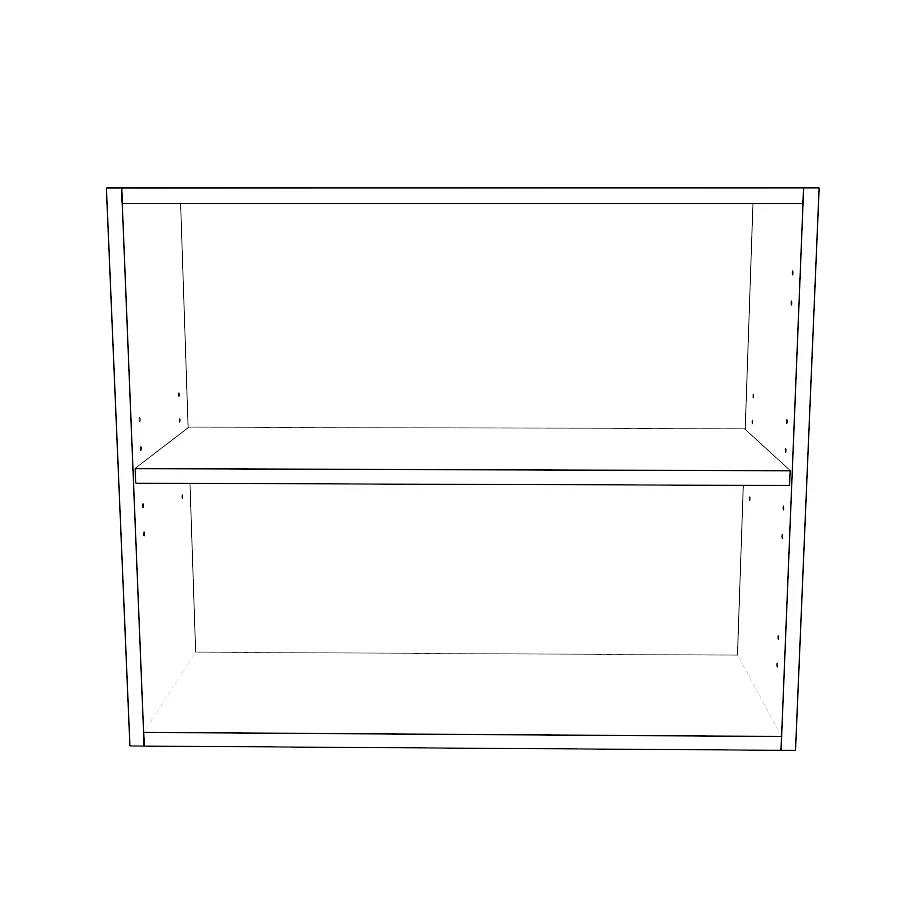 29" Wide x 24" High Wall Cabinet - Thermofoil Doors - Image 2
