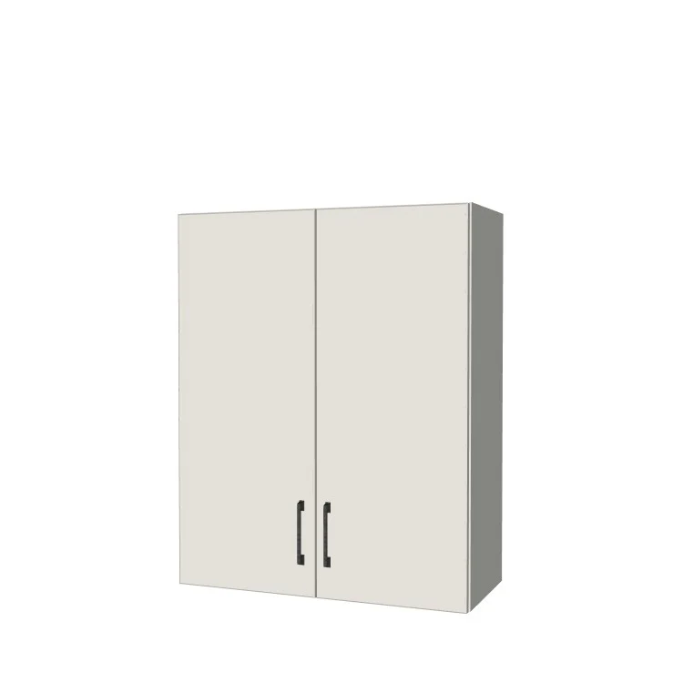 29" Wide x 36" High Wall Cabinet - (White Melamine Boxes - Flat Panel Doors)