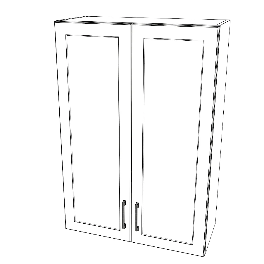 29" Wide x 42" High Wall Cabinet - Painted Doors