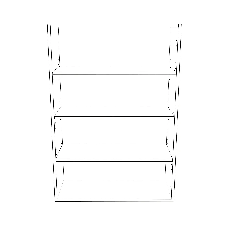 29" Wide x 42" High Wall Cabinet - Painted Doors - Image 2