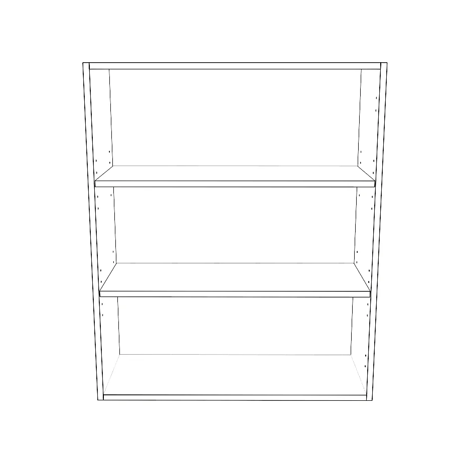 30" Wide 36" High Blind Corner Wall Cabinet - Door on Right/Left Side - Thermofoil Doors - Image 2