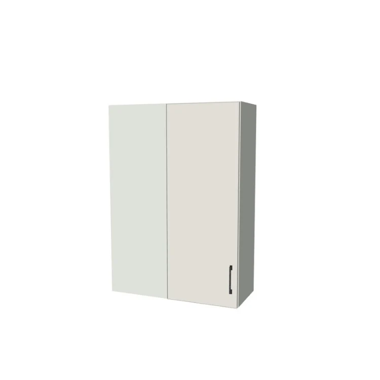 30" Wide 42" High Blind Corner Wall Cabinet - Door on Right/Left Side - (White Melamine Boxes - Flat Panel Doors)