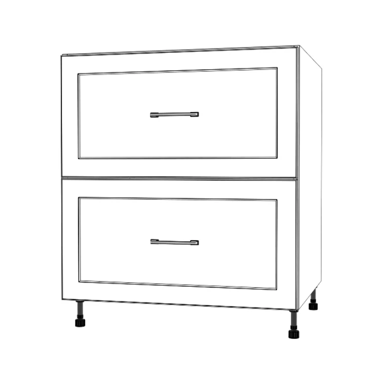 30" Wide Drawer Cabinet - Painted Doors - Image 5