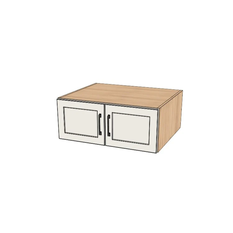 30" Wide x 12" High x 24" Deep Fridge/Stove Cabinet - (Ply Wood Boxes - Thermofoil Doors)