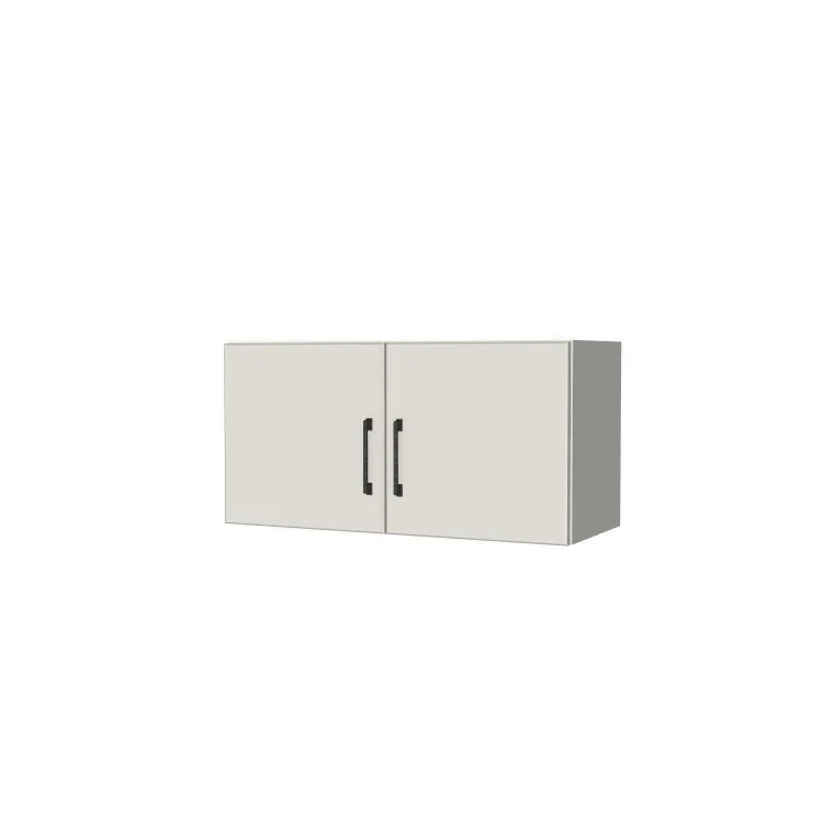 30" Wide x 15" High Fridge/Stove Cabinet - (White Melamine Boxes - Flat Panel Doors)