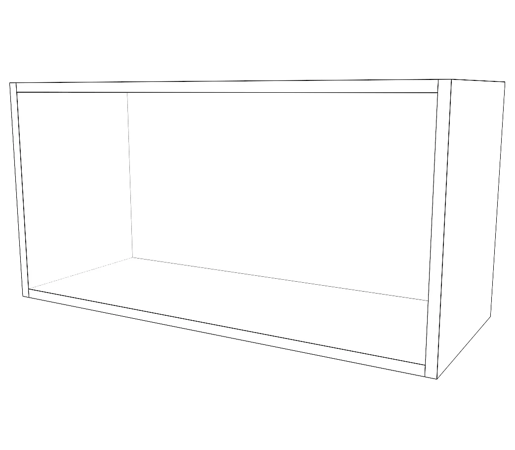 30" Wide x 15" High Stove Cabinet - Thermofoil Doors - Image 2