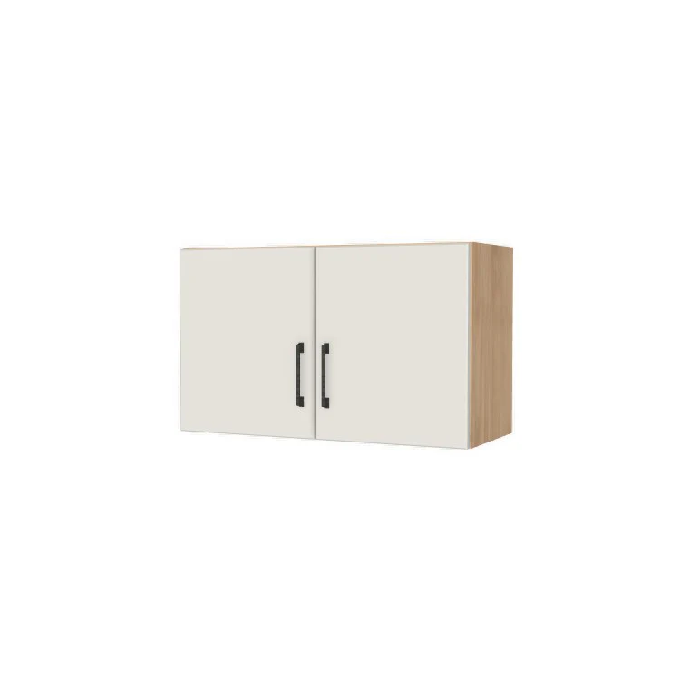 30" Wide x 18" High Fridge/Stove Cabinet - (Hardrock Maple Melamine Boxes - Flat Panel Doors)