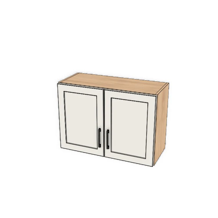 30" Wide x 21" High Fridge/Stove Cabinet - (Ply Wood Boxes - Thermofoil Doors)