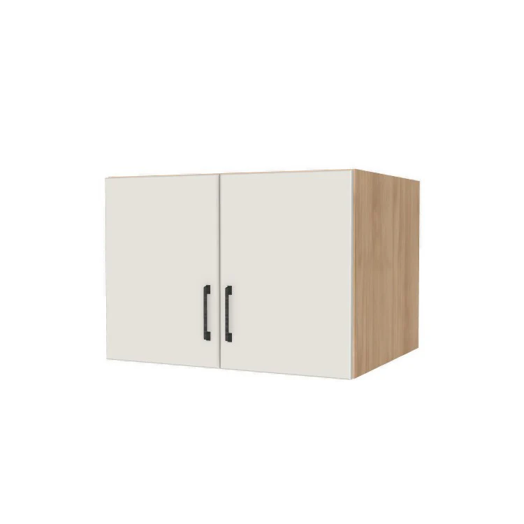 30" Wide x 21" High x 24" Deep Fridge/Stove Cabinet - (Hardrock Maple Melamine Boxes - Flat Panel Doors)