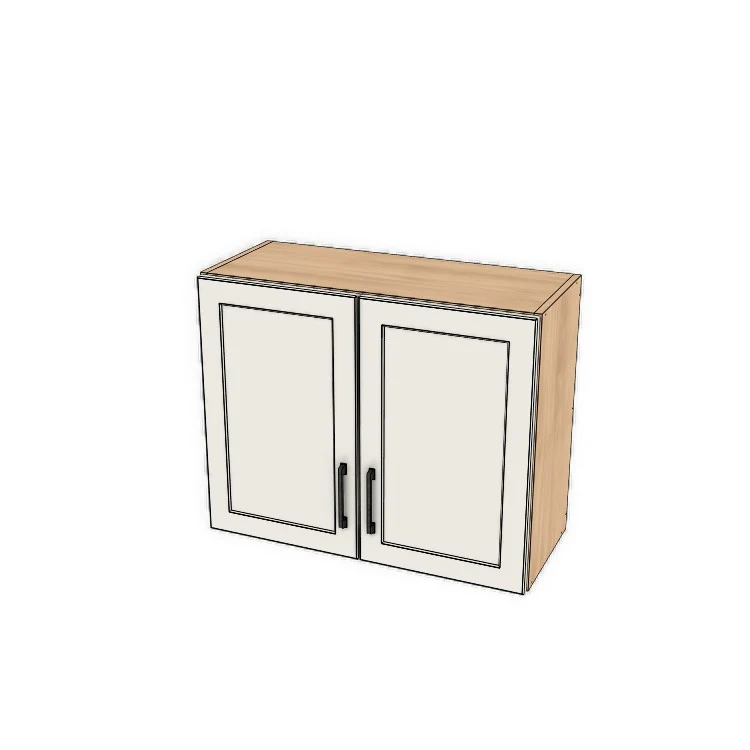 30" Wide x 24" High Fridge/Stove Cabinet - (Ply Wood Boxes - Thermofoil Doors)