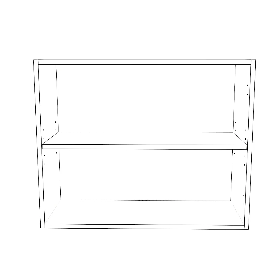 30" Wide x 24" High Wall Cabinet - Painted Doors - Image 2