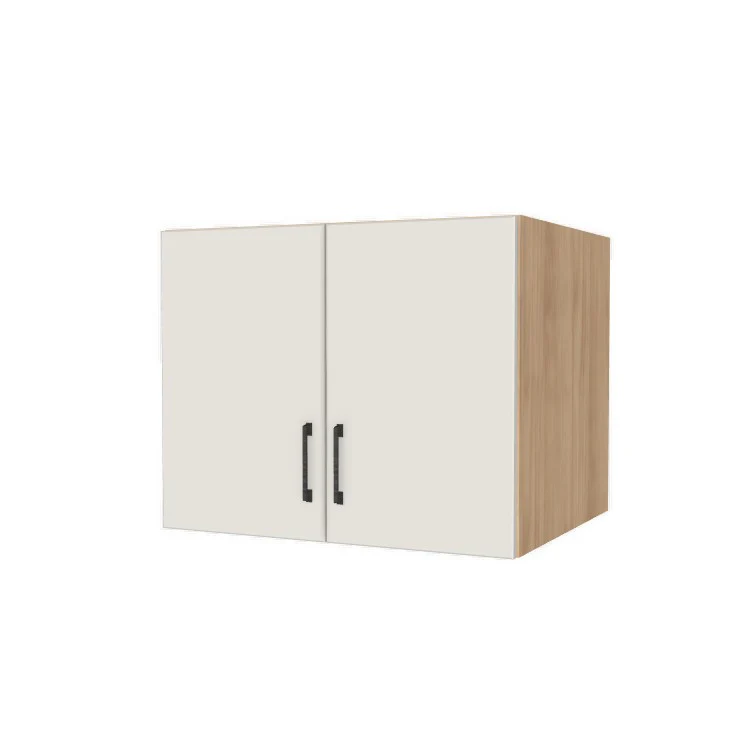 30" Wide x 24" High x 24" Deep Fridge/Stove Cabinet - (Hardrock Maple Melamine Boxes - Flat Panel Doors)