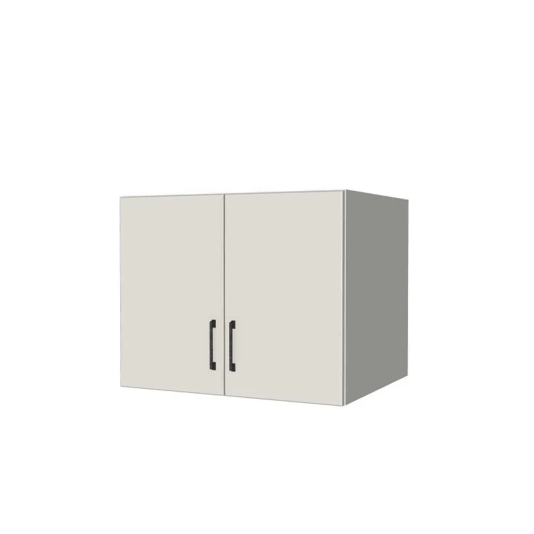 30" Wide x 24" High x 24" Deep Fridge/Stove Cabinet - (White Melamine Boxes - Flat Panel Doors)