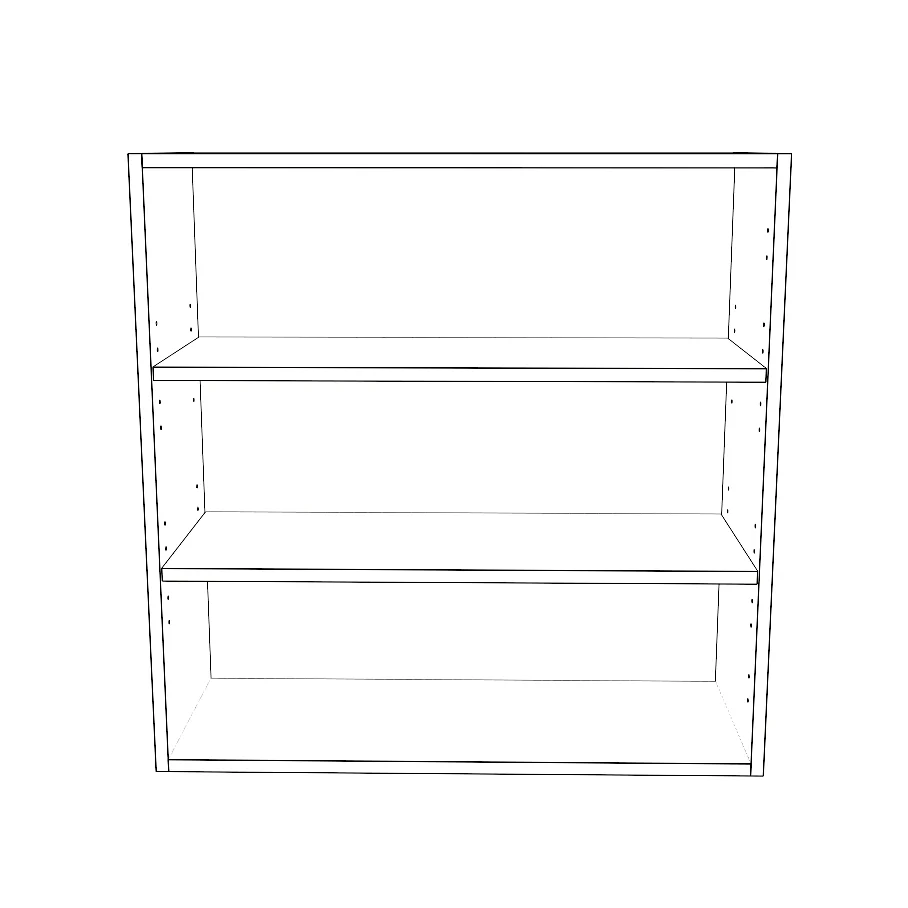 30" Wide x 30" High Wall Cabinet - Painted Doors - Image 2