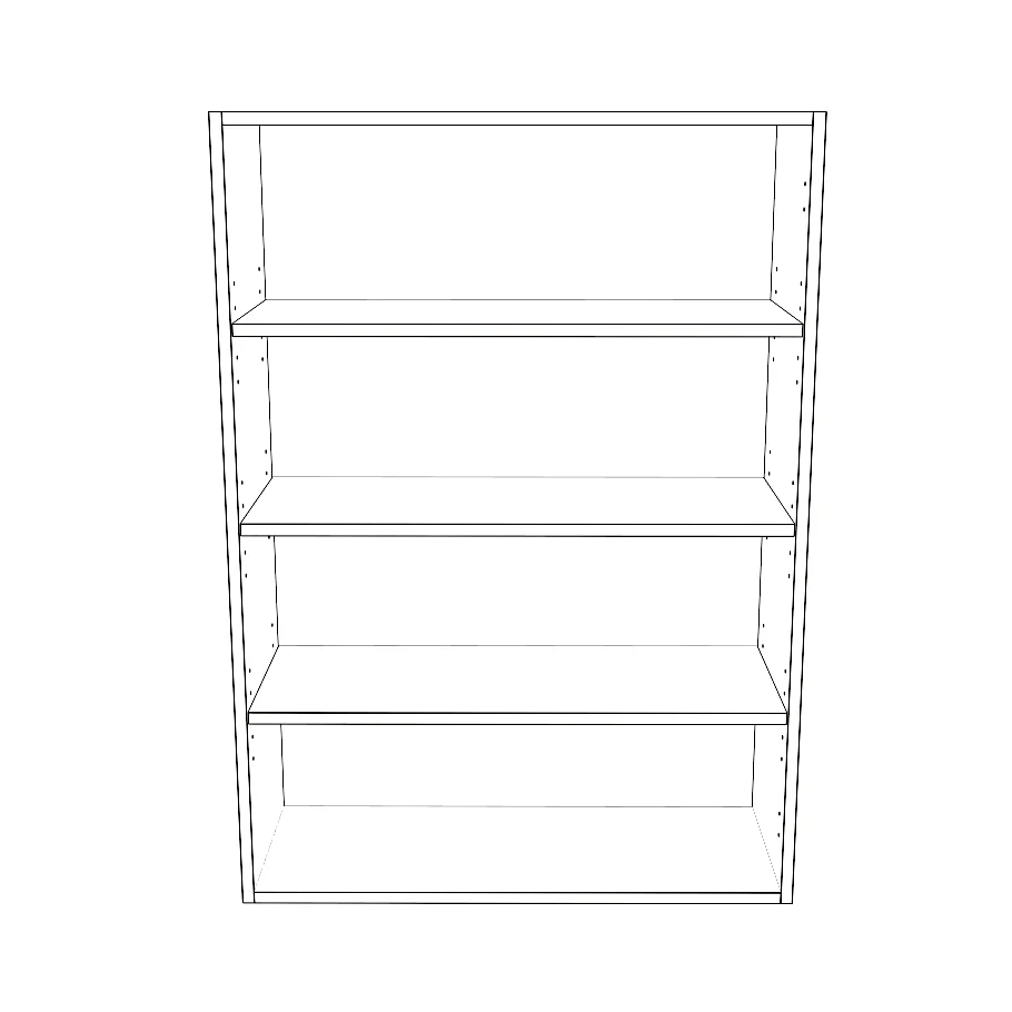 30" Wide x 42" High Wall Cabinet - Painted Doors - Image 2
