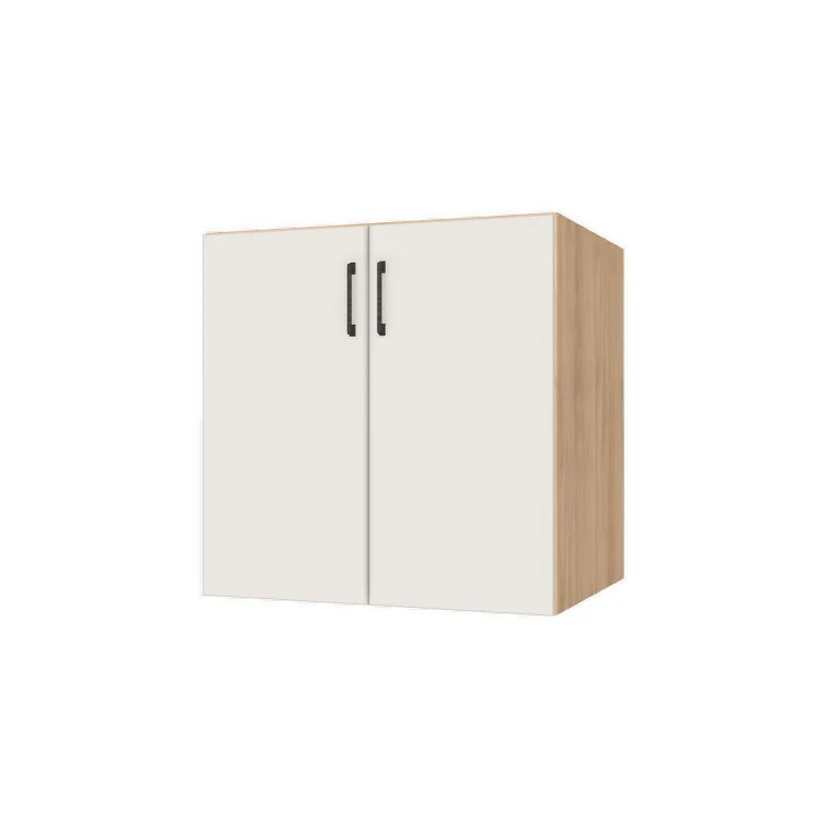 31" Wide Base Cabinet - (Hardrock Maple Melamine Boxes - Flat Panel Doors)