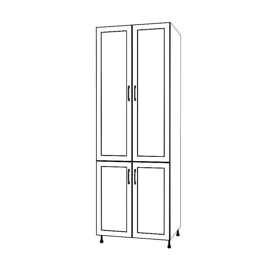 31" Wide Tall Pantry Cabinet - Painted Doors