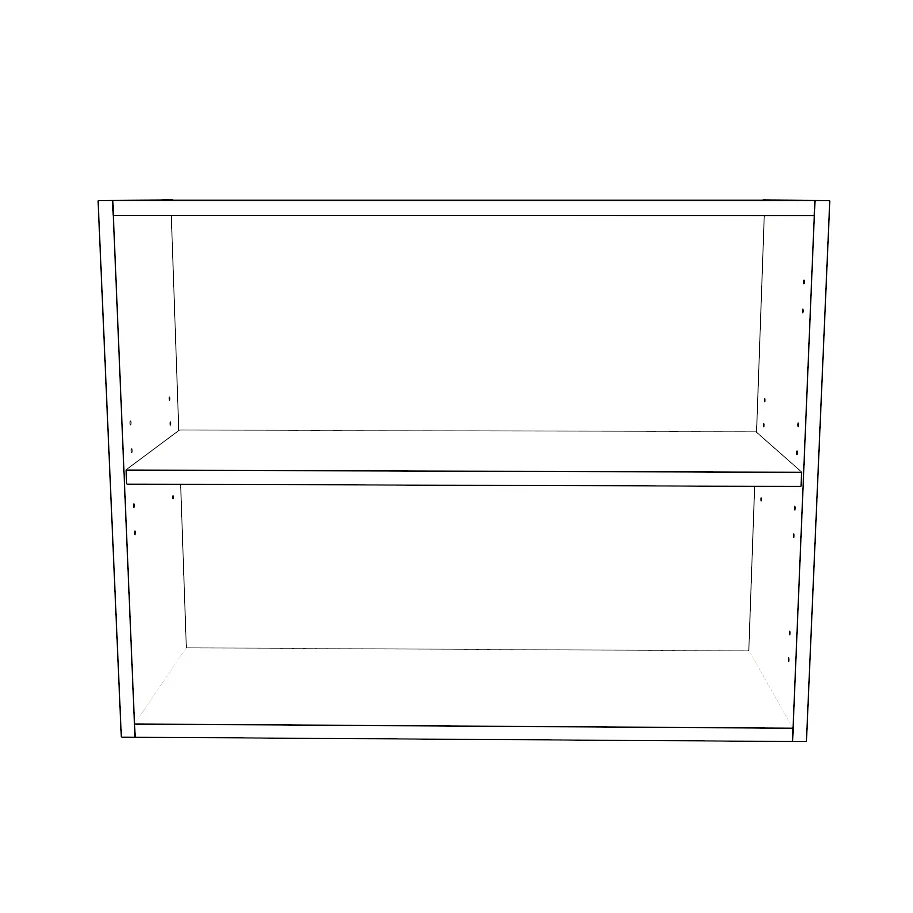 31" Wide x 24" High Wall Cabinet - Painted Doors - Image 2