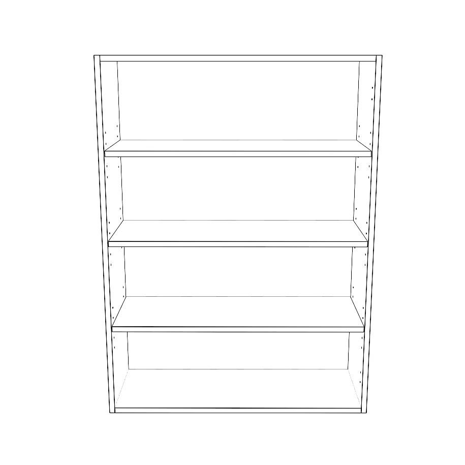 31" Wide x 42" High Wall Cabinet - Thermofoil Doors - Image 2