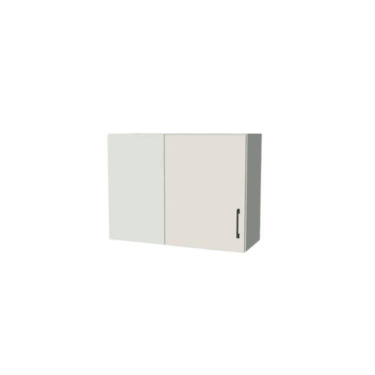 32" Wide 24" High Blind Corner Wall Cabinet - Door on Right/Left Side - (White Melamine Boxes - Flat Panel Doors)