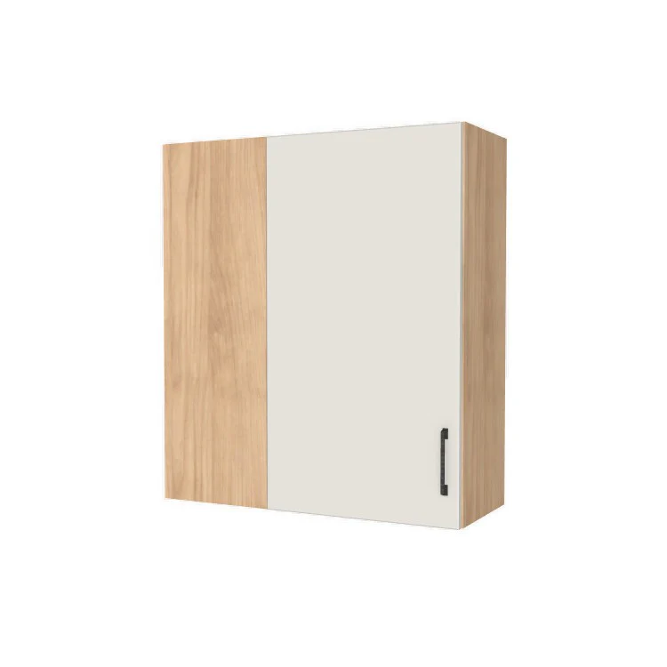 32" Wide 36" High Blind Corner Wall Cabinet - Door on Right/Left Side - (Hardrock Maple Melamine Boxes - Flat Panel Doors)