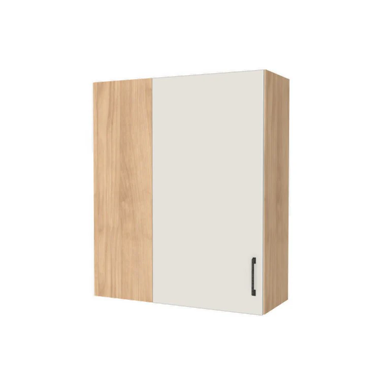 32" Wide 38" High Blind Corner Wall Cabinet - Door on Right/Left Side - (Hardrock Maple Melamine Boxes - Flat Panel Doors)