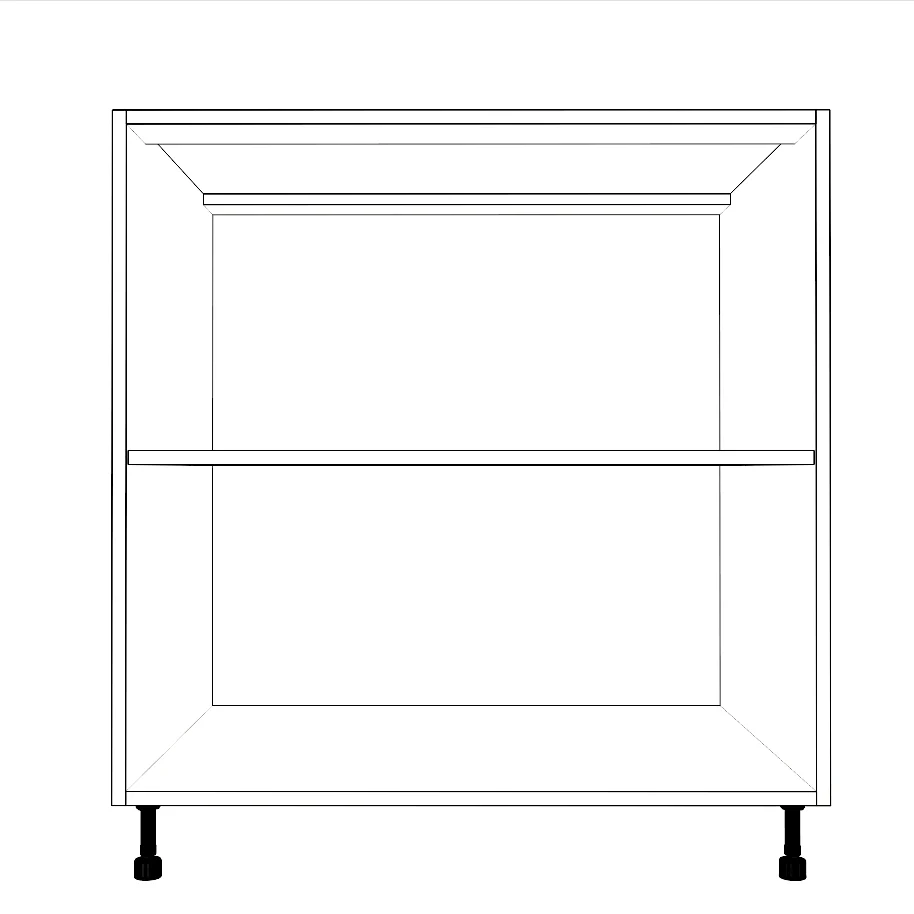 32" Wide Base Cabinet - Thermofoil Doors - Image 2