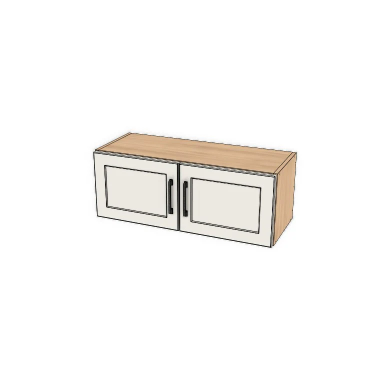 32" Wide x 12" High Fridge/Stove Cabinet - (Ply Wood Boxes - Thermofoil Doors)