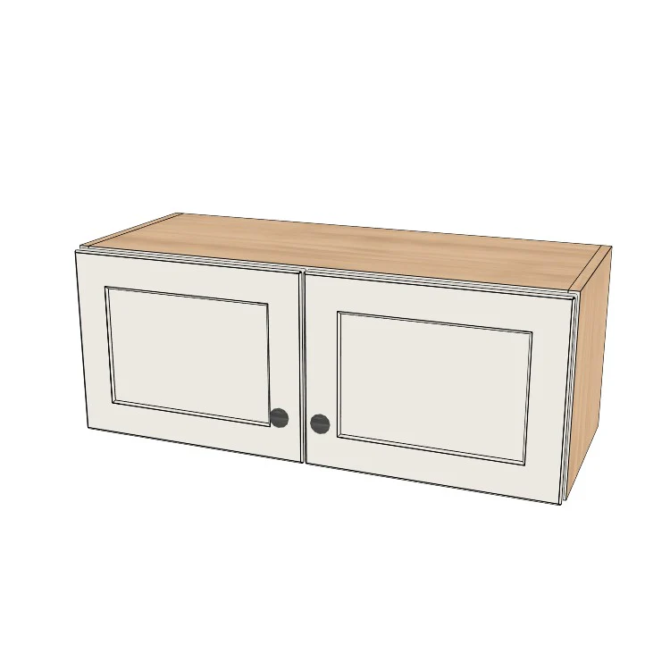 32" Wide x 12" High Wall Cabinet - (Ply Wood Boxes - Thermofoil Doors)