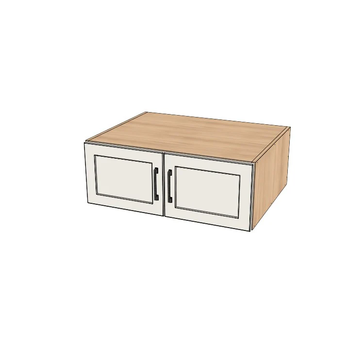 32" Wide x 12" High x 24" Deep Fridge/Stove Cabinet - (Ply Wood Boxes - Thermofoil Doors)