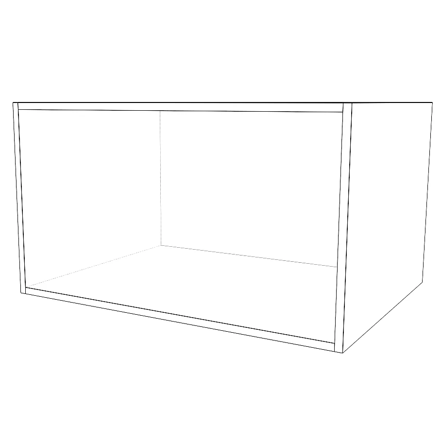 32" Wide x 18" High x 24" Deep Fridge Cabinet - Thermofoil Doors - Image 2