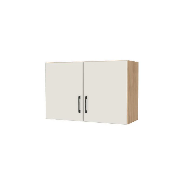 32" Wide x 21" High Fridge/Stove Cabinet - (Hardrock Maple Melamine Boxes - Flat Panel Doors)