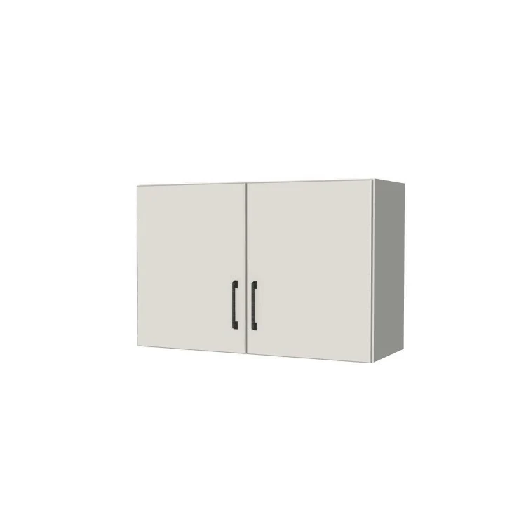 32" Wide x 21" High Fridge/Stove Cabinet - (White Melamine Boxes - Flat Panel Doors)