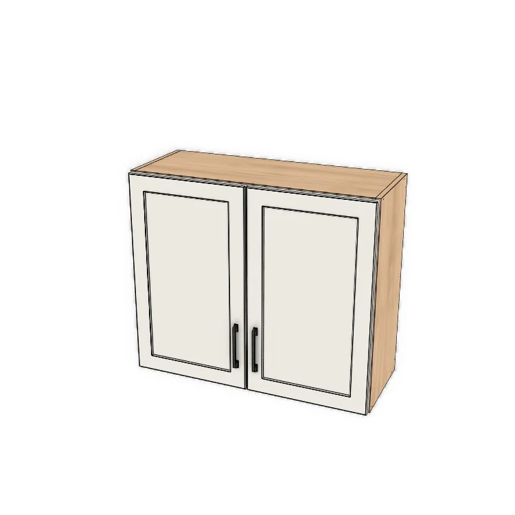 32" Wide x 27" High Fridge/Stove Cabinet - (Ply Wood Boxes - Thermofoil Doors)