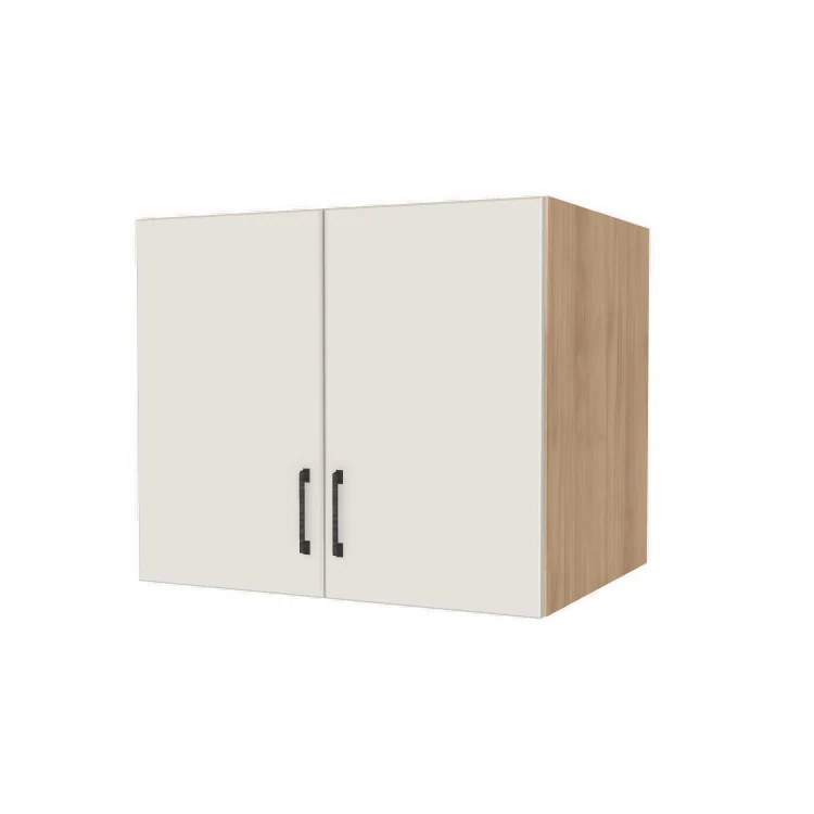 32" Wide x 27" High x 24" Deep Fridge/Stove Cabinet - (Hardrock Maple Melamine Boxes - Flat Panel Doors)