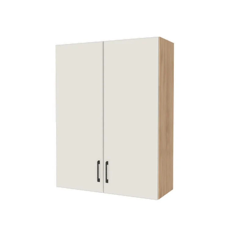 32" Wide x 42" High Wall Cabinet - (Hardrock Maple Melamine Boxes - Flat Panel Doors)