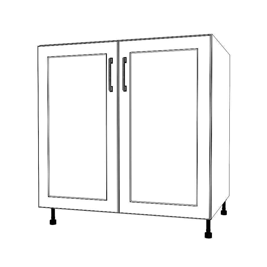 33" Wide Base Cabinet - Painted Doors