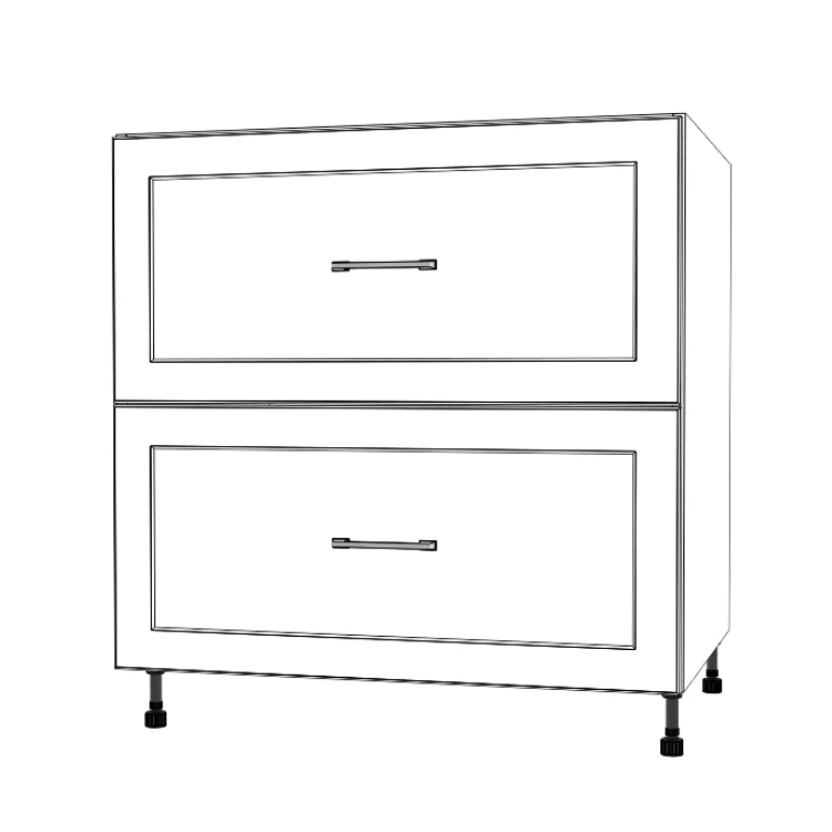 33" Wide Drawer Cabinet - Painted Doors - Image 5