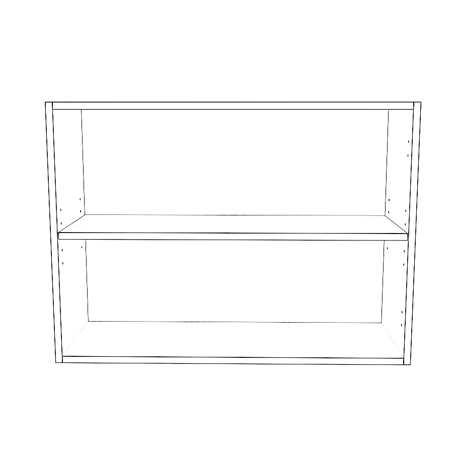 33" Wide x 24" High Wall Cabinet - Painted Doors - Image 2