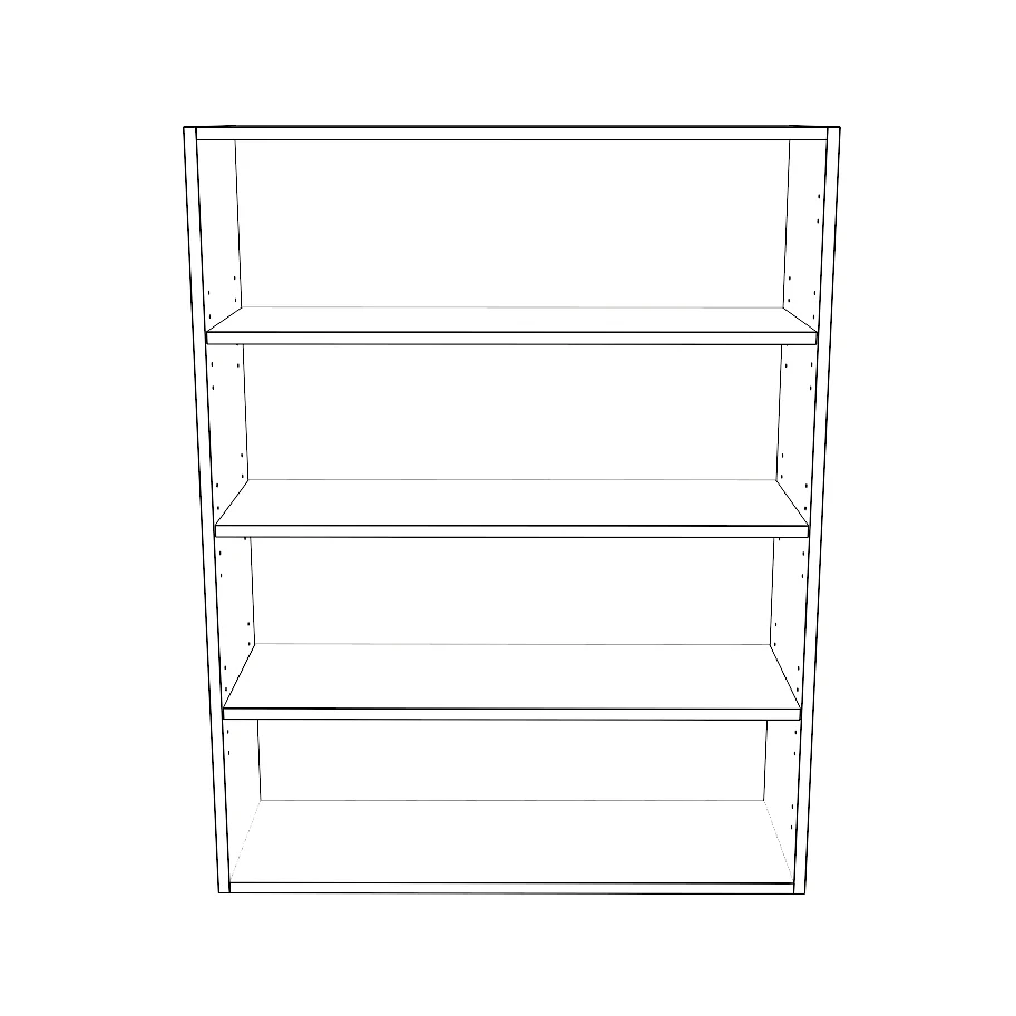 33" Wide x 42" High Wall Cabinet - Painted Doors - Image 2