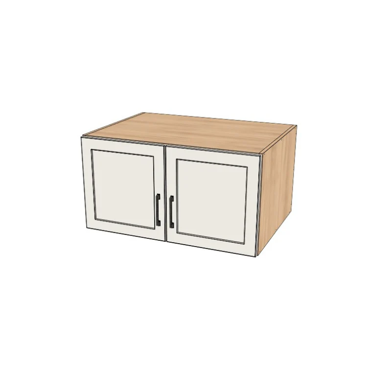 34" Wide x 18" High x 24" Deep Fridge/Stove Cabinet - (Ply Wood Boxes - Thermofoil Doors)