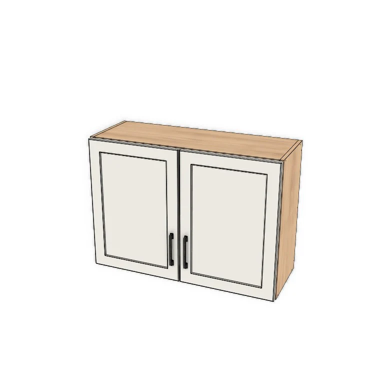 34" Wide x 24" High Fridge/Stove Cabinet - (Ply Wood Boxes - Painted Doors)