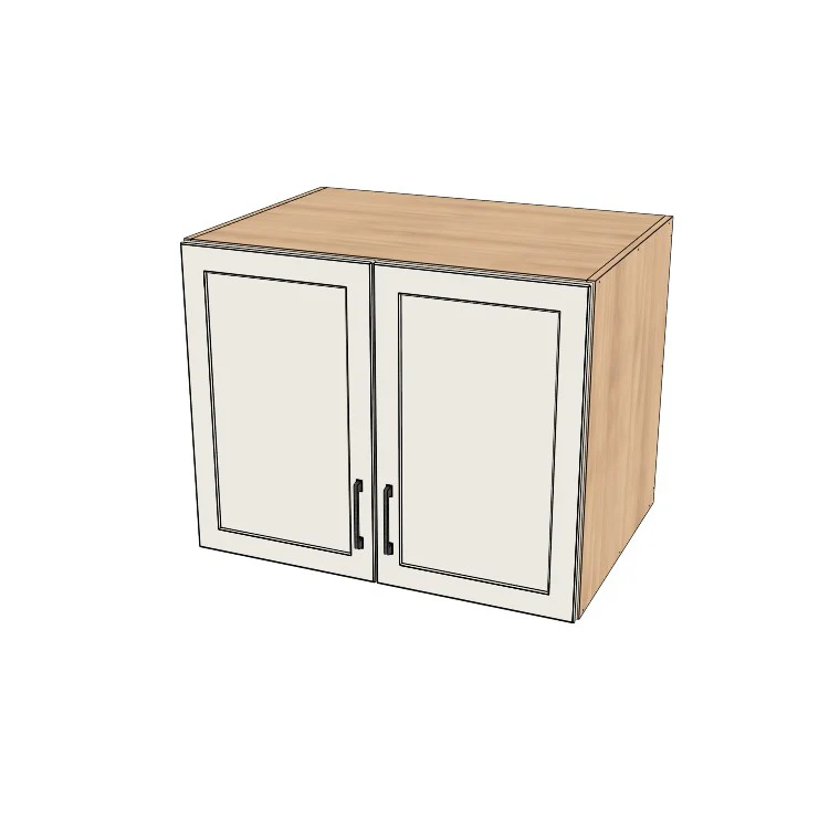 34" Wide x 27" High x 24" Deep Fridge/Stove Cabinet - (Ply Wood Boxes - Thermofoil Doors)