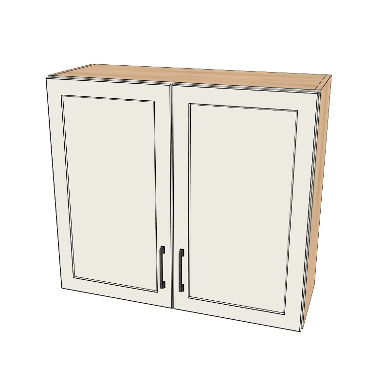 34" Wide x 30" High Wall Cabinet - (Ply Wood Boxes - Painted Doors)