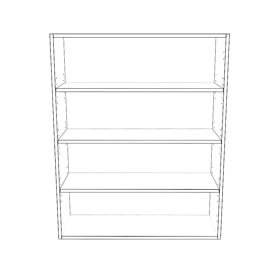 34" Wide x 42" High Wall Cabinet - Thermofoil Doors - Image 2
