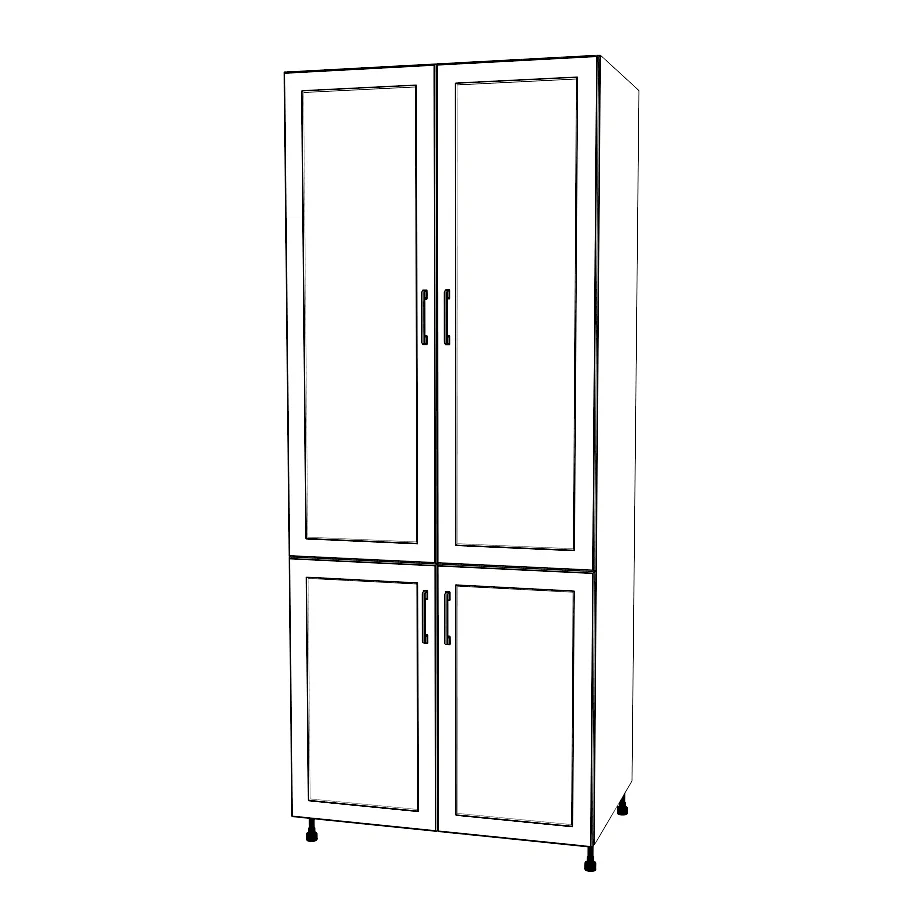 35" Wide Tall Pantry Cabinet - Painted Doors