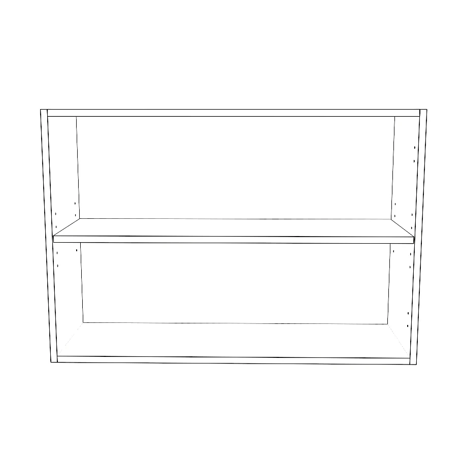 35" Wide x 24" High Wall Cabinet - Painted Doors - Image 2